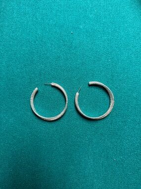 Nordstrom Large Silver Hoops